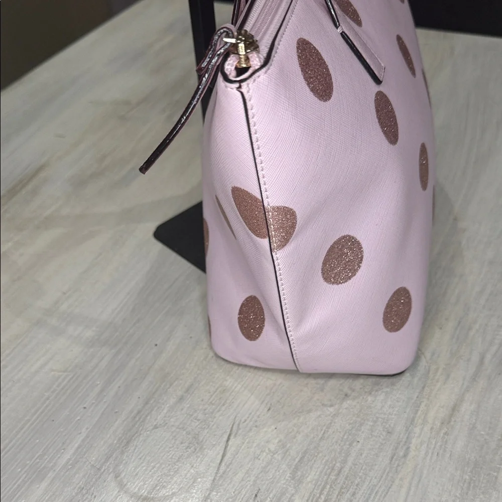 Kate Spade Pink Tote with Glitter Polka Dots ❤️